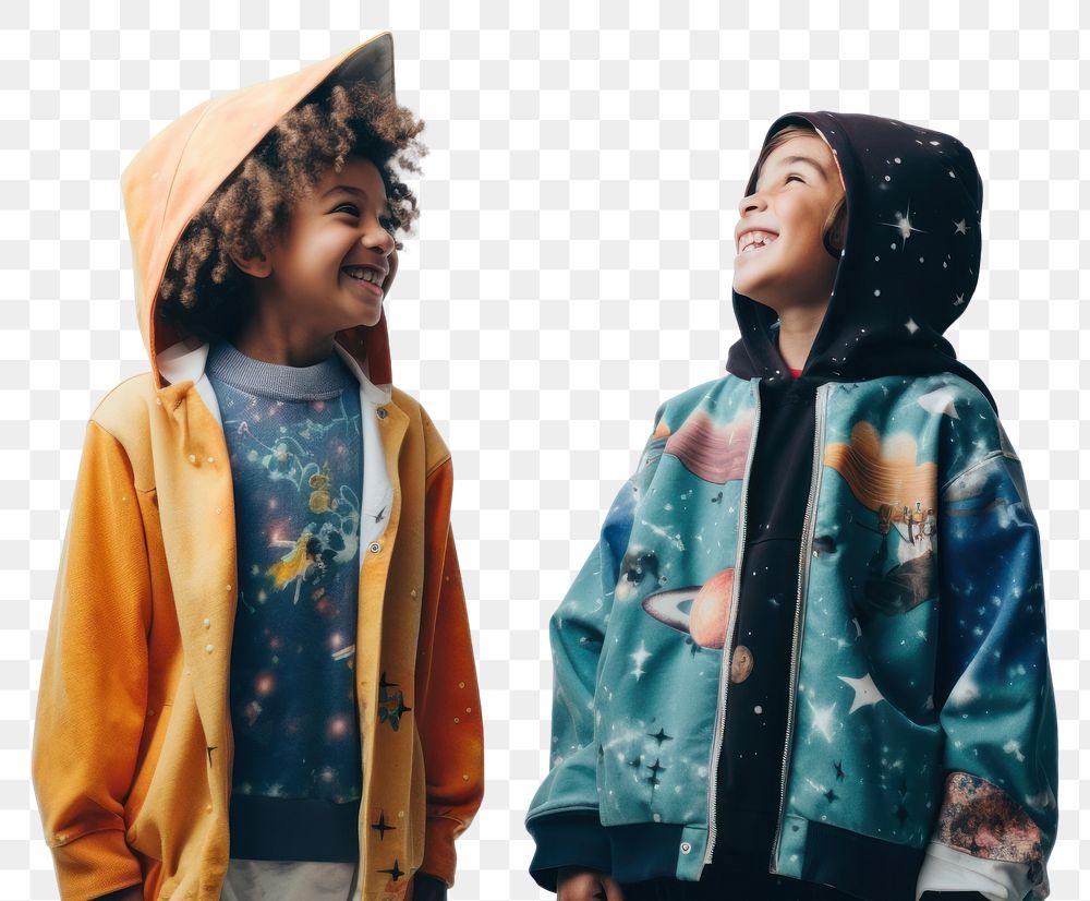 PNG Kids wearing astronomy costume laughing adult smile. AI generated Image by rawpixel.