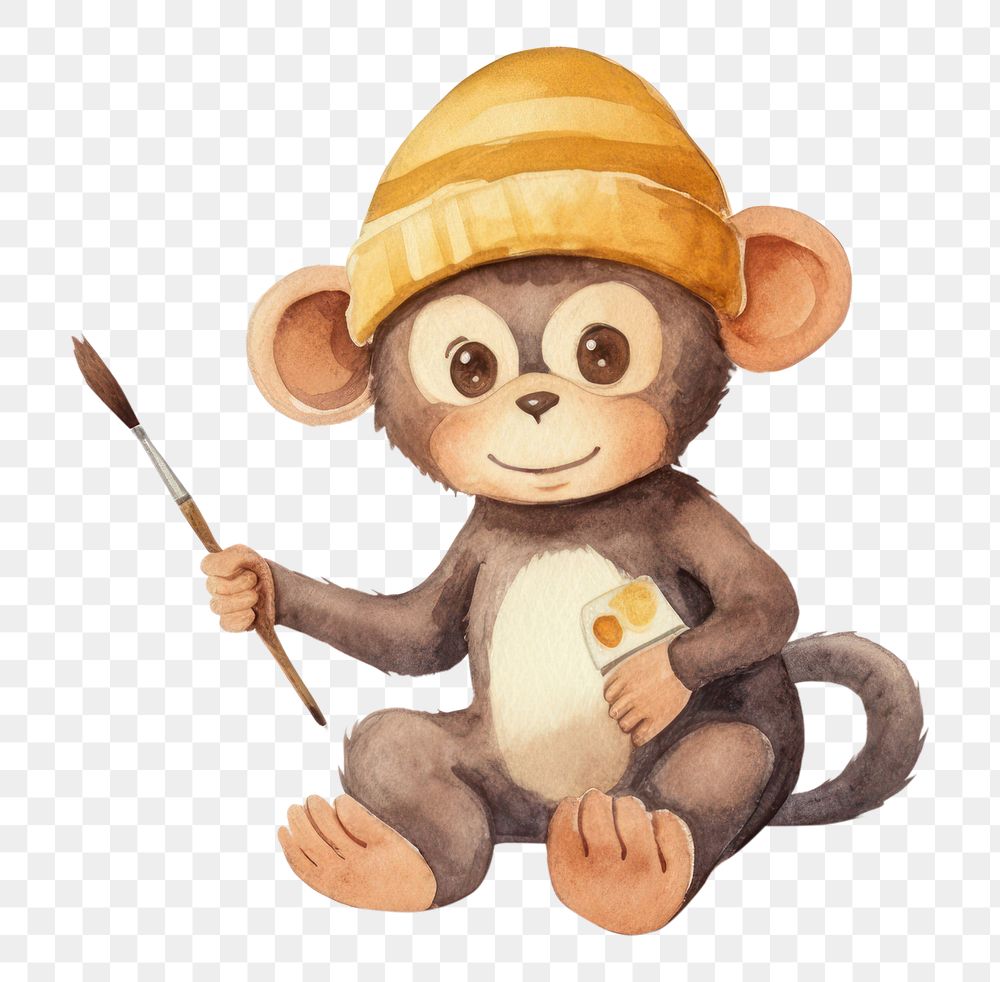 PNG Cartoon monkey cute  