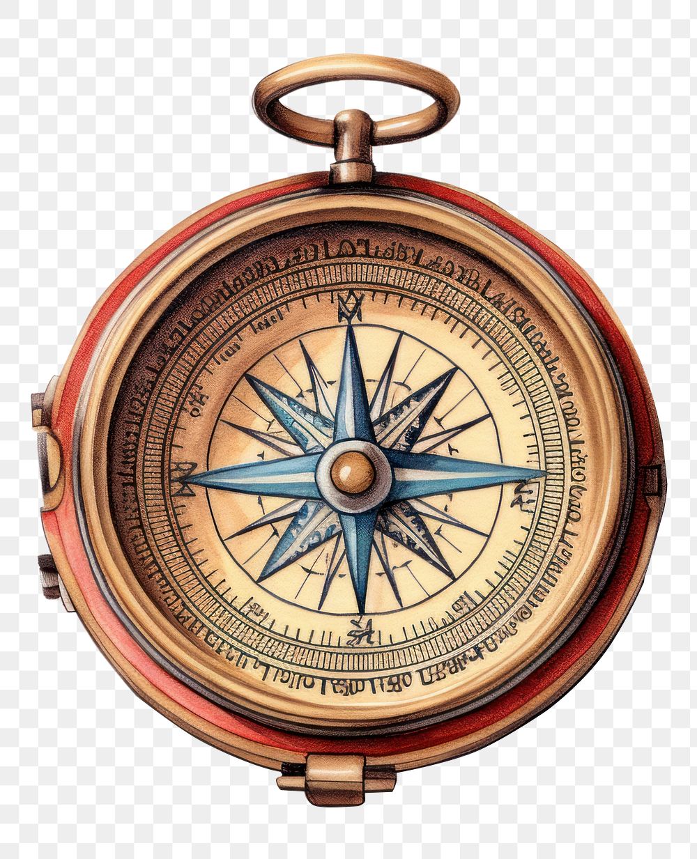 PNG Vintage compass locket accessories accessory. AI generated Image by rawpixel.