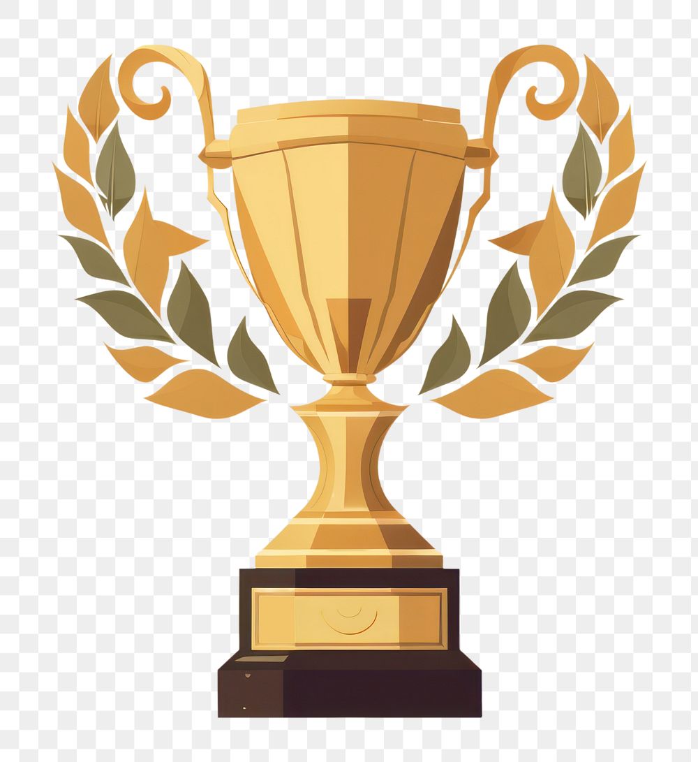 PNG Trophy achievement decoration festival. AI generated Image by rawpixel.