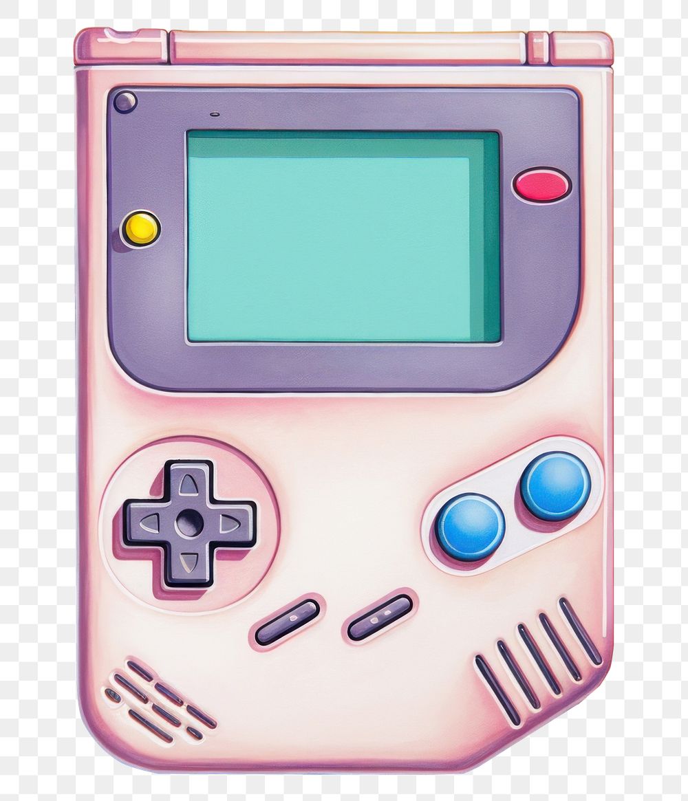 PNG Gameboy electronics technology hardware. AI generated Image by rawpixel.