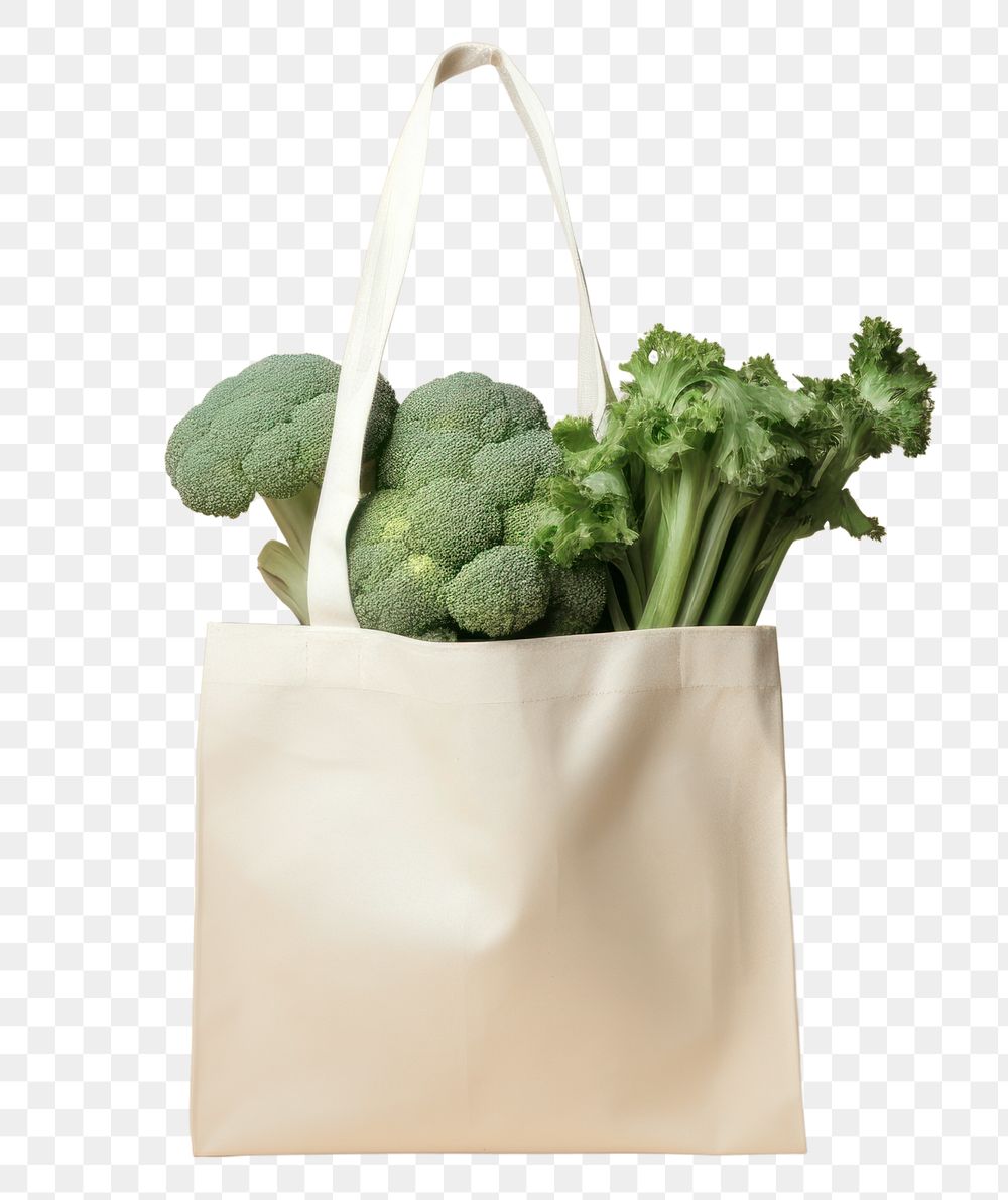 PNG Vegetable bag broccoli handbag. 