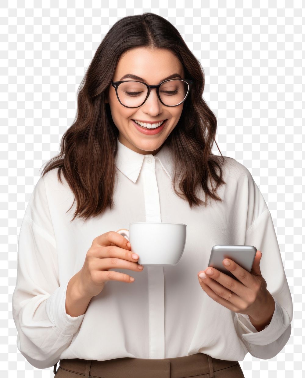 PNG Cup laughing glasses holding. AI generated Image by rawpixel.