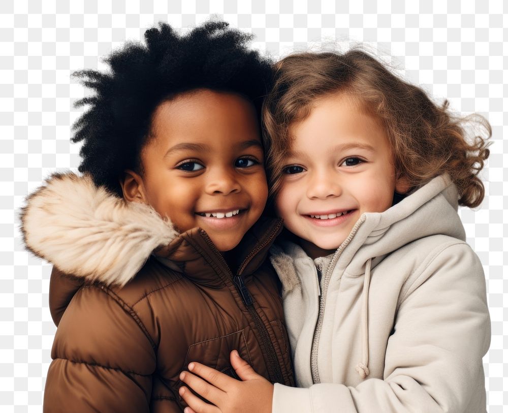 PNG Kids hugging smile photography portrait. AI generated Image by rawpixel.