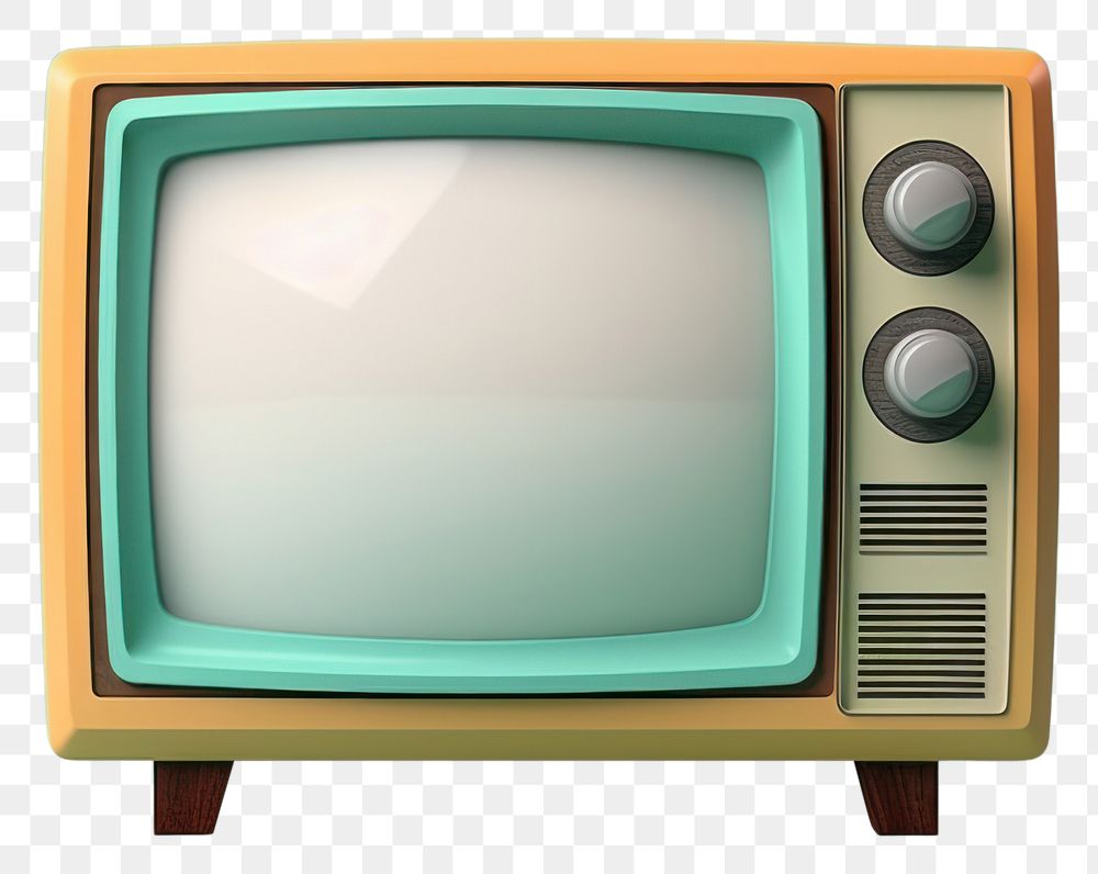 PNG  Vintage television screen electronics technology. AI generated Image by rawpixel.