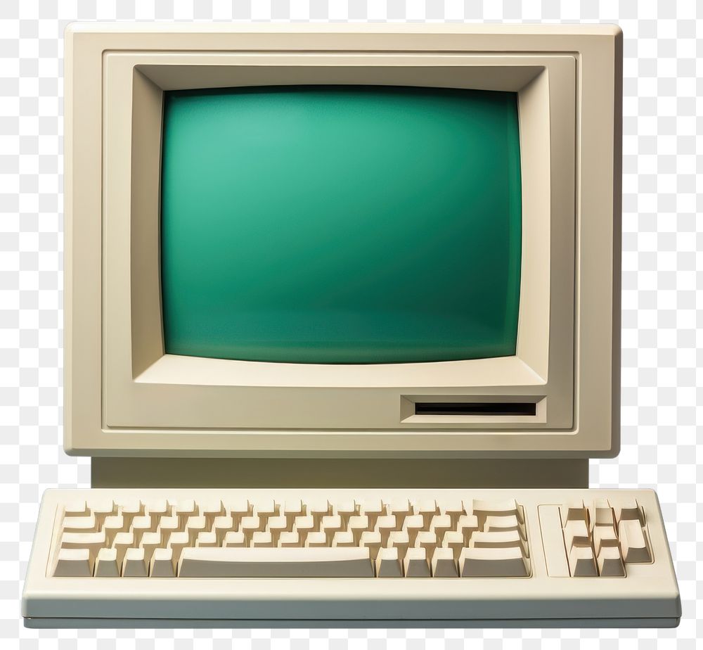 PNG  Vintage computer screen electronics television