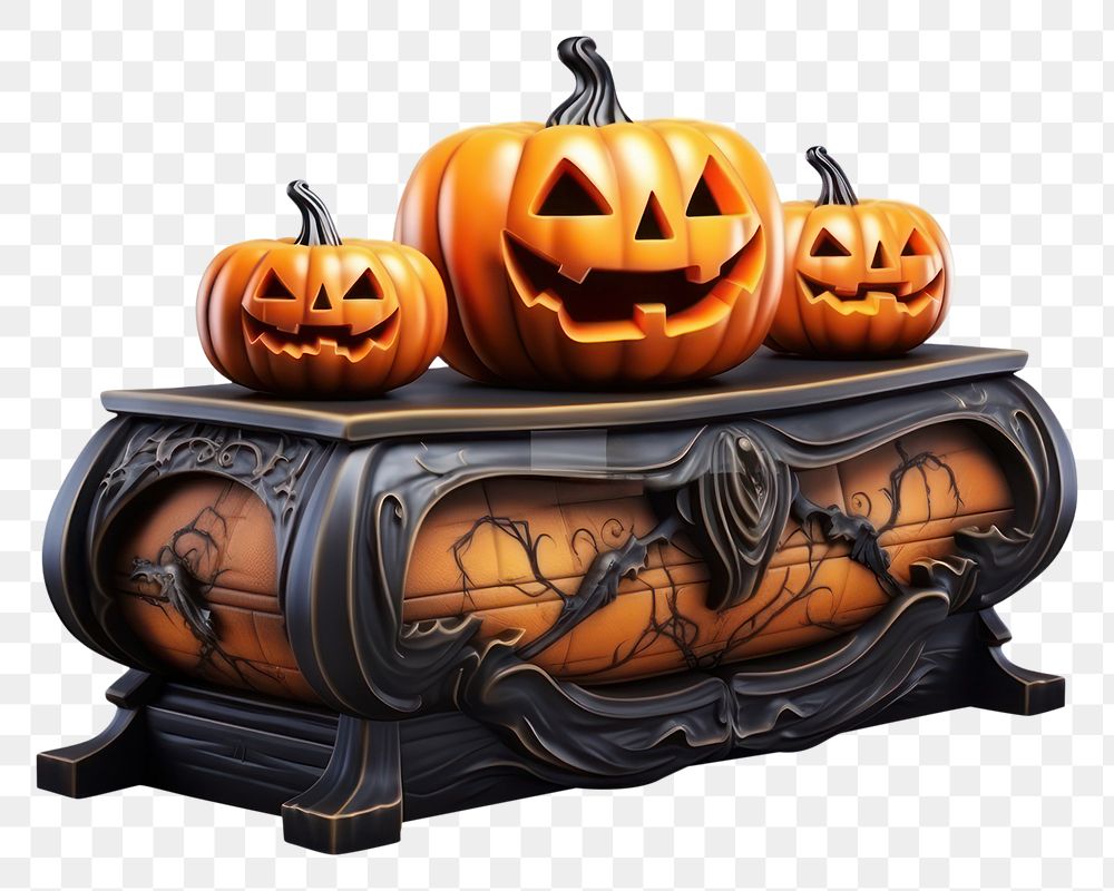 PNG Halloween pumpkin white background anthropomorphic. AI generated Image by rawpixel.