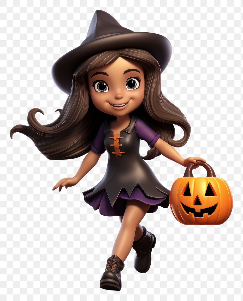 PNG Witch costume girl cartoon anthropomorphic. AI generated Image by rawpixel.