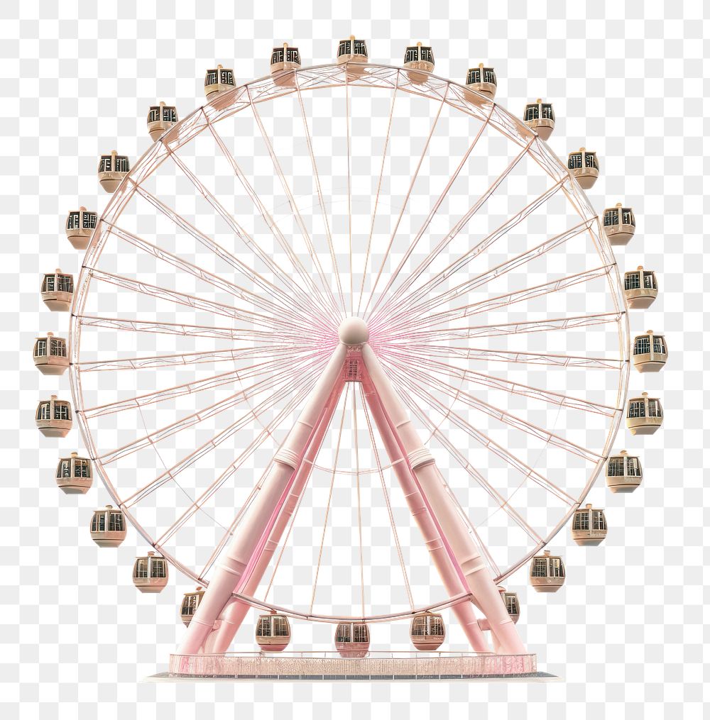 PNG Wheel fun white background ferris wheel. AI generated Image by rawpixel.