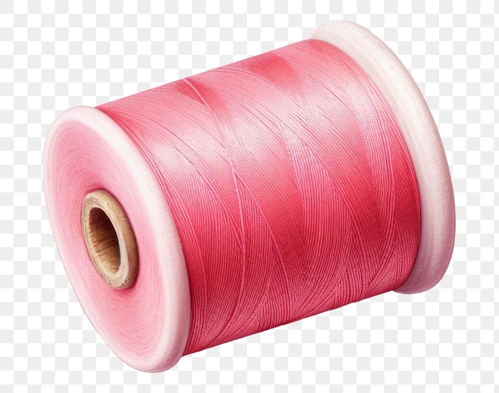 PNG Thread roll pink red material. AI generated Image by rawpixel.