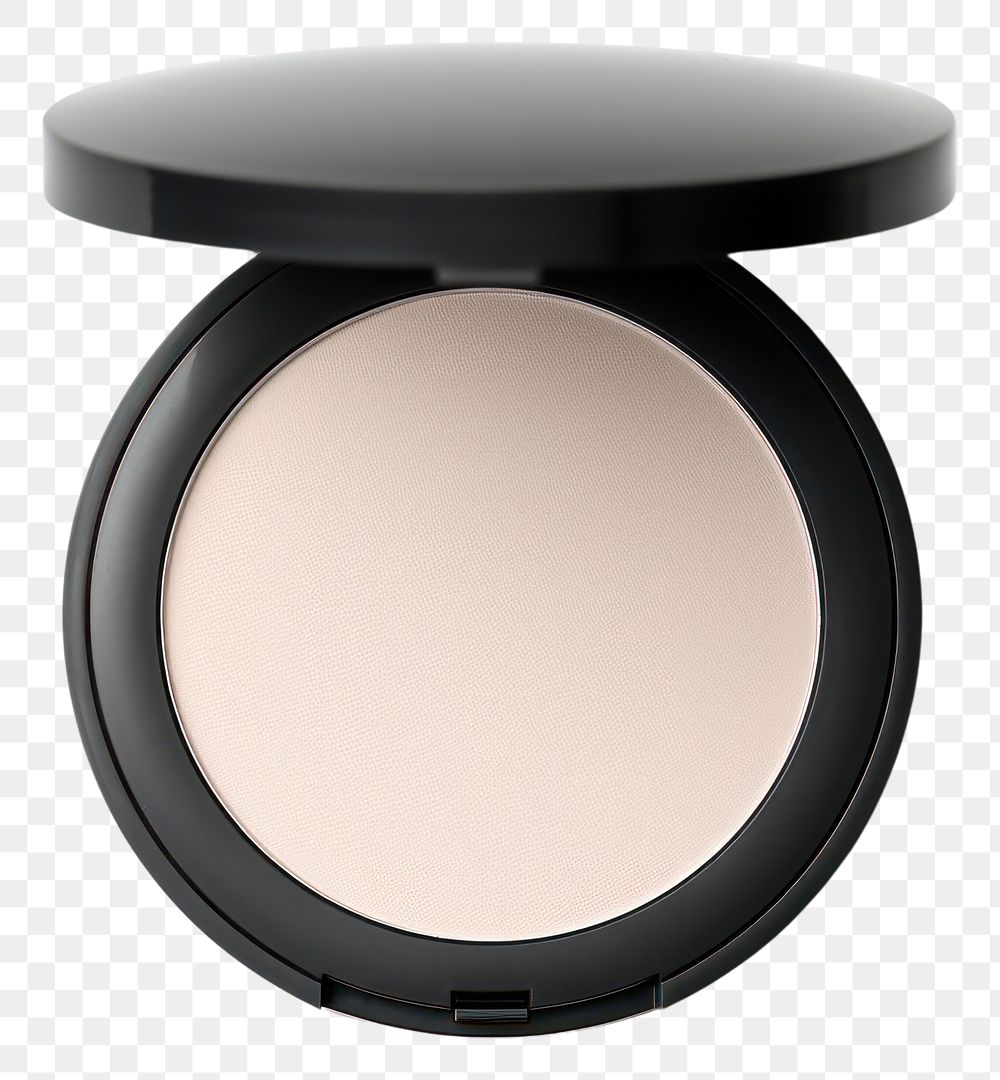 PNG Compact powder cosmetics white background electronics. AI generated Image by rawpixel.