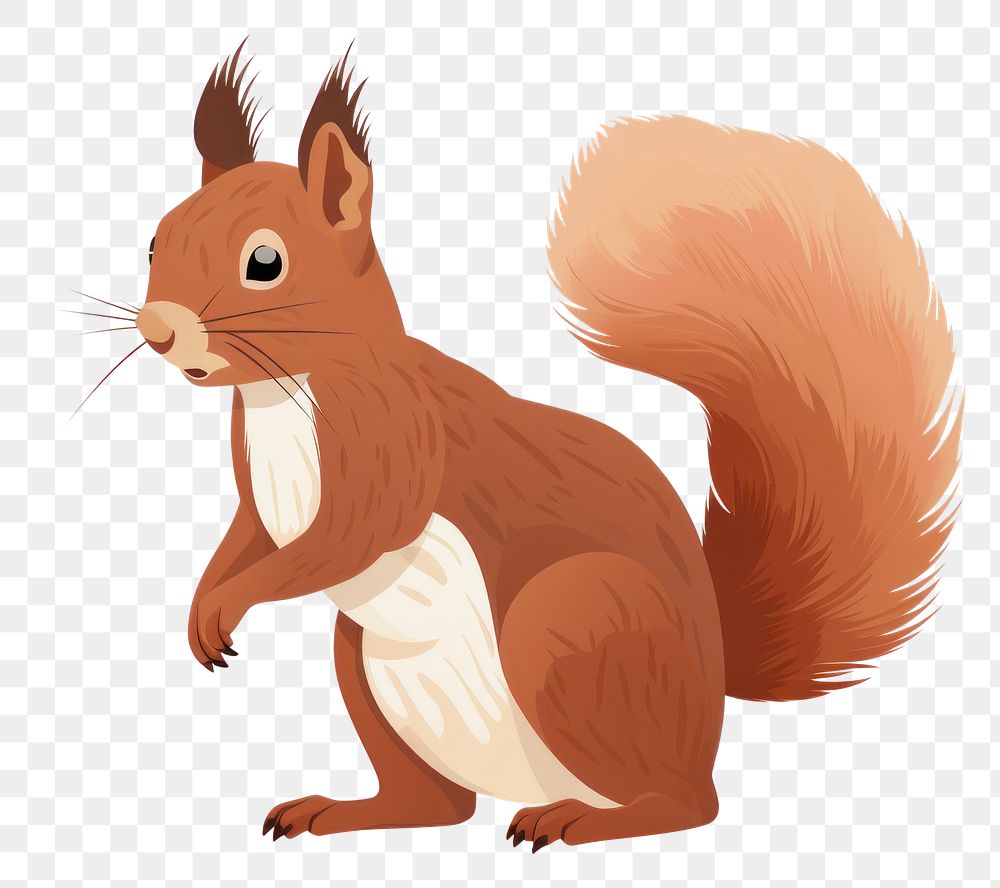 PNG Eurasian red squirrel rodent mammal animal. AI generated Image by rawpixel.