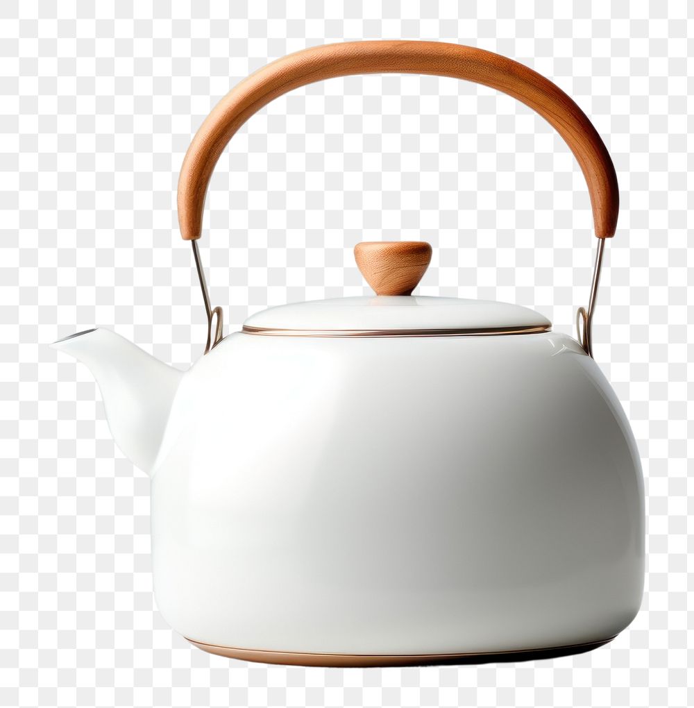 Teapot vintage tea kettle with hot steam kitchen Vector Image