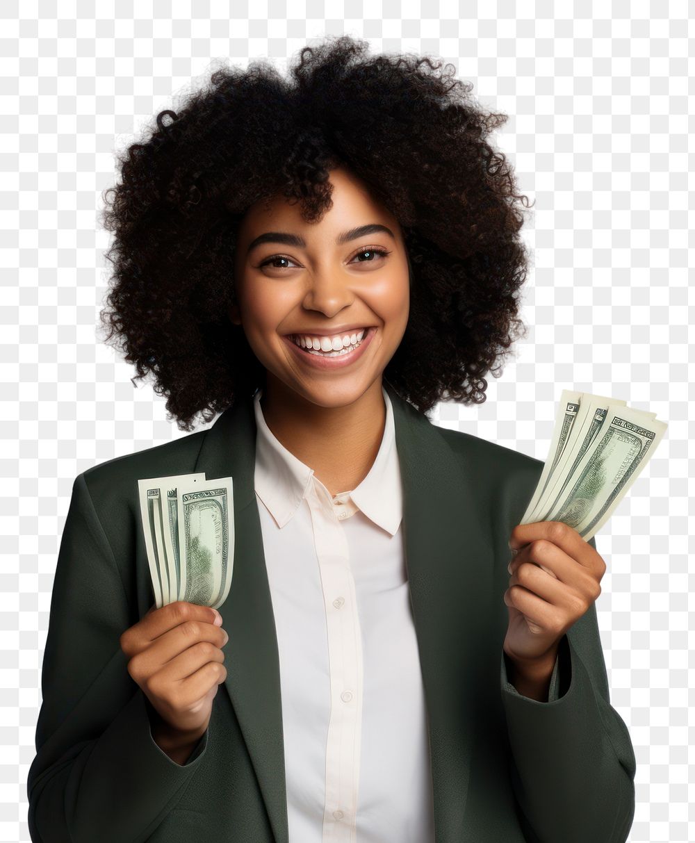 PNG Money cheerful portrait holding. 