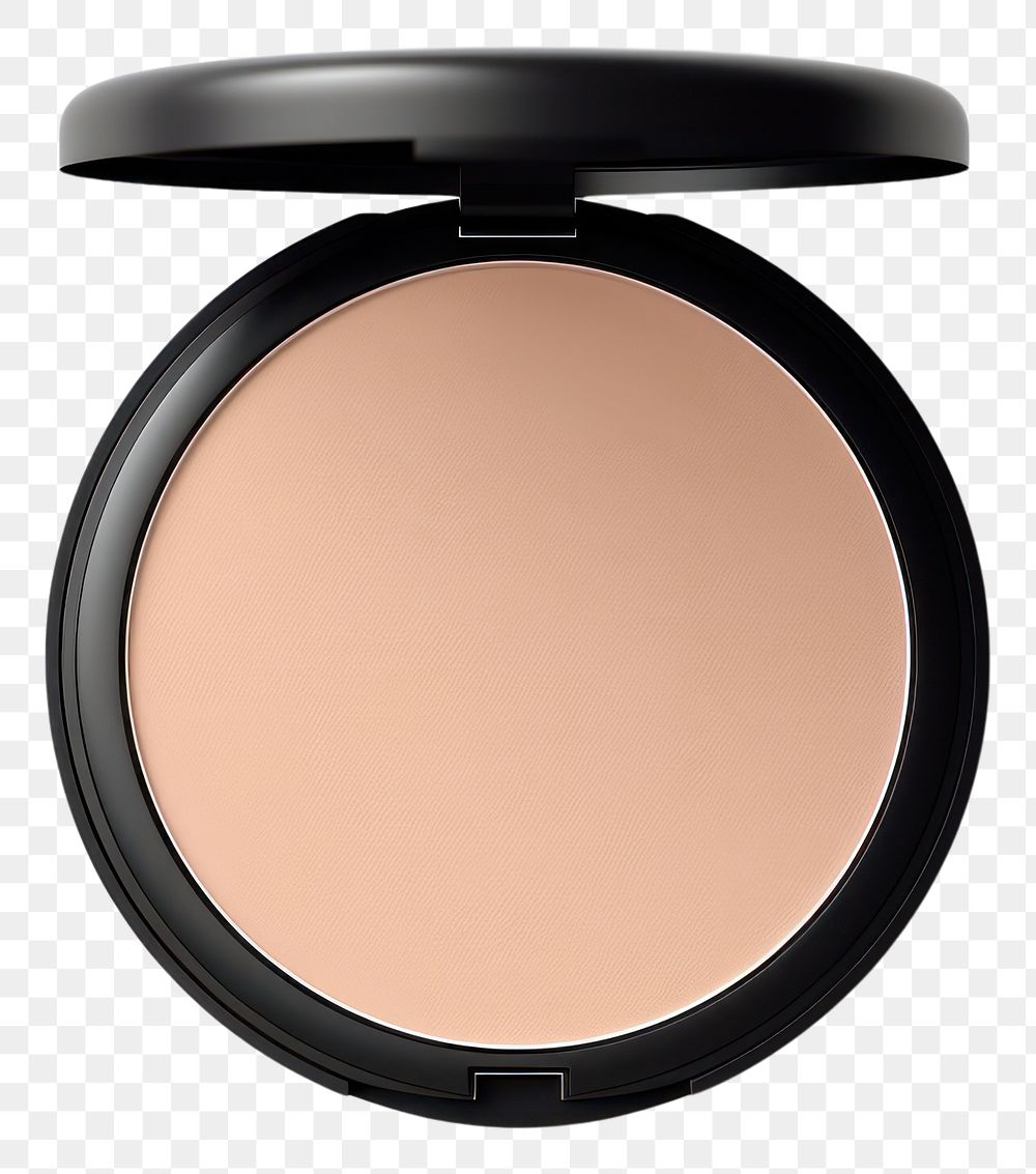 PNG Compact powder Tan shade cosmetics white background. AI generated Image by rawpixel.
