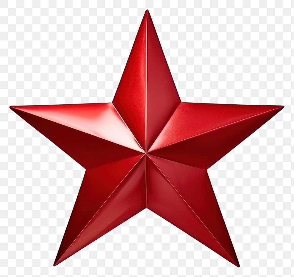 PNG Star red symbol white background. AI generated Image by rawpixel.