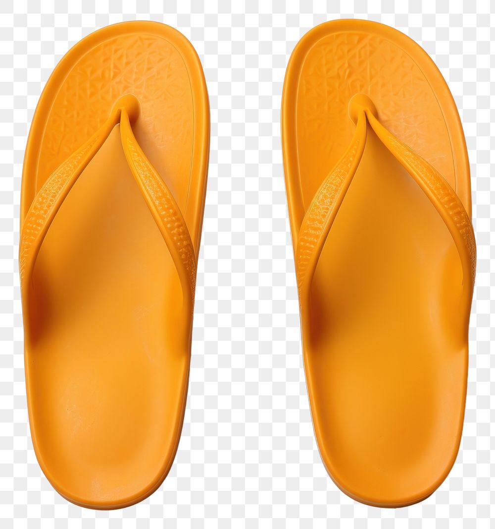 PNG Flip-flops footwear yellow pair. 