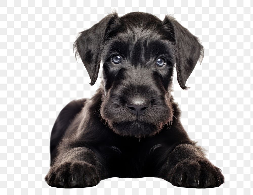 PNG Giant Schnauzer puppy schnauzer animal mammal. 