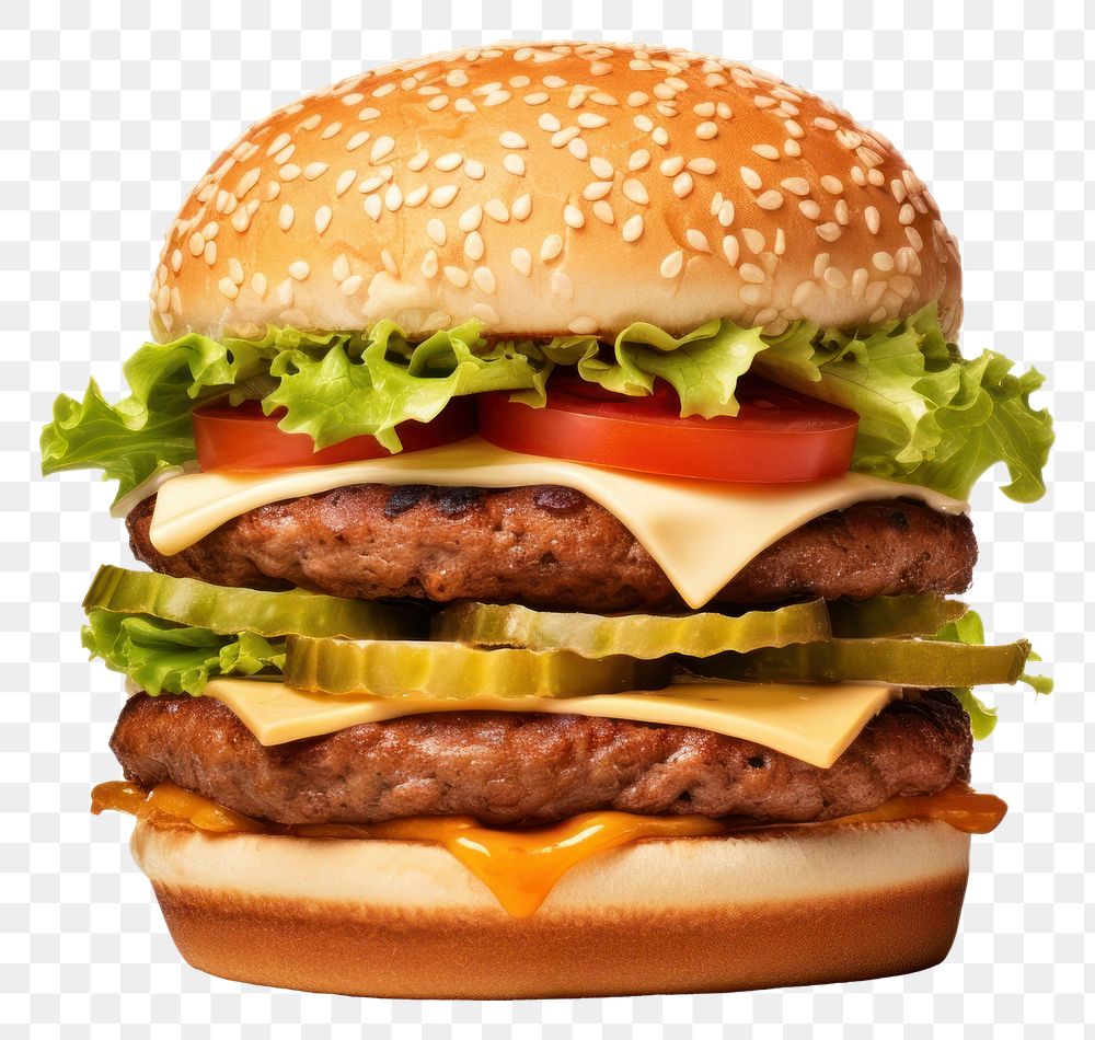 PNG Cheese burger food hamburger vegetable. AI generated Image by rawpixel.