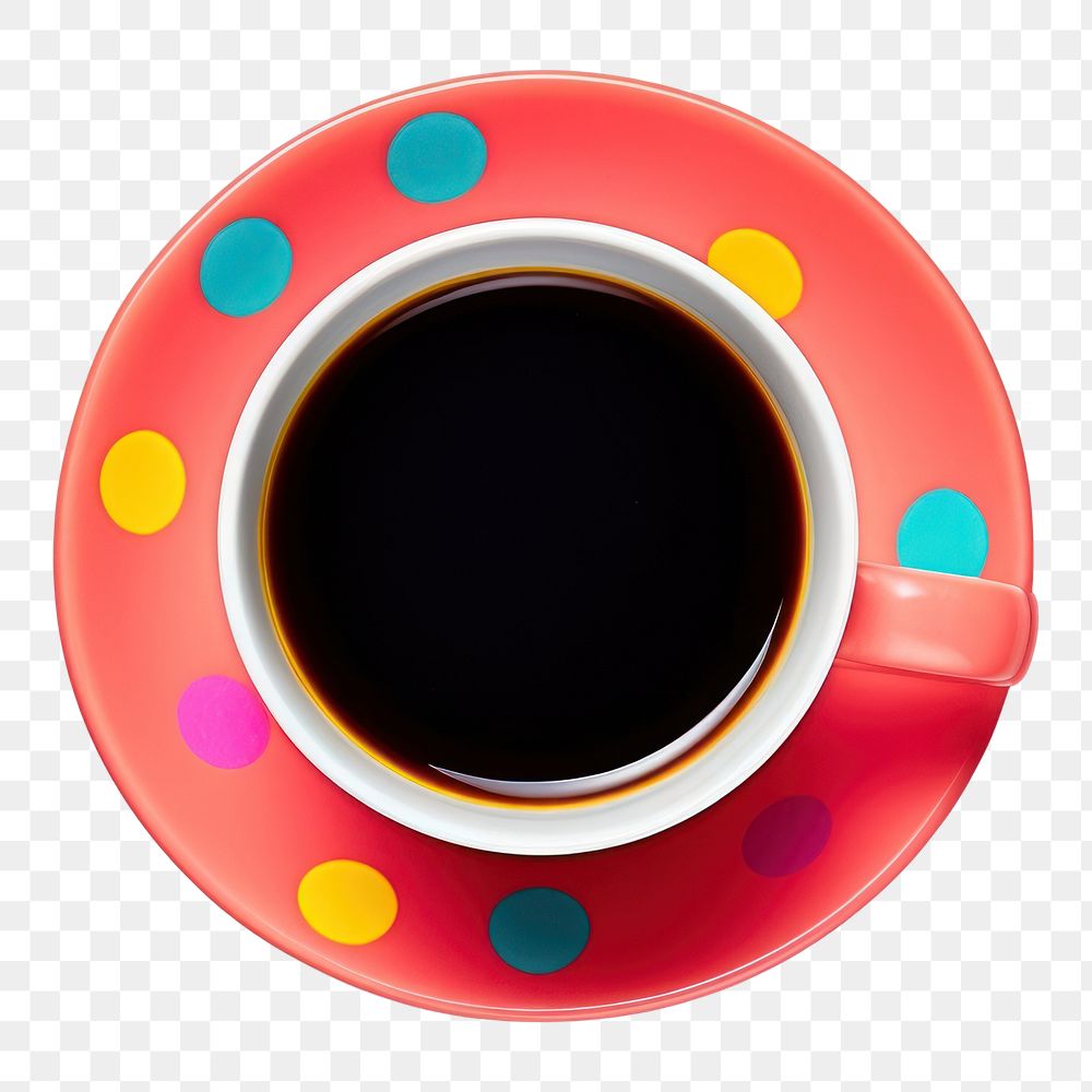 PNG Black Coffee coffee cup saucer. AI generated Image by rawpixel.