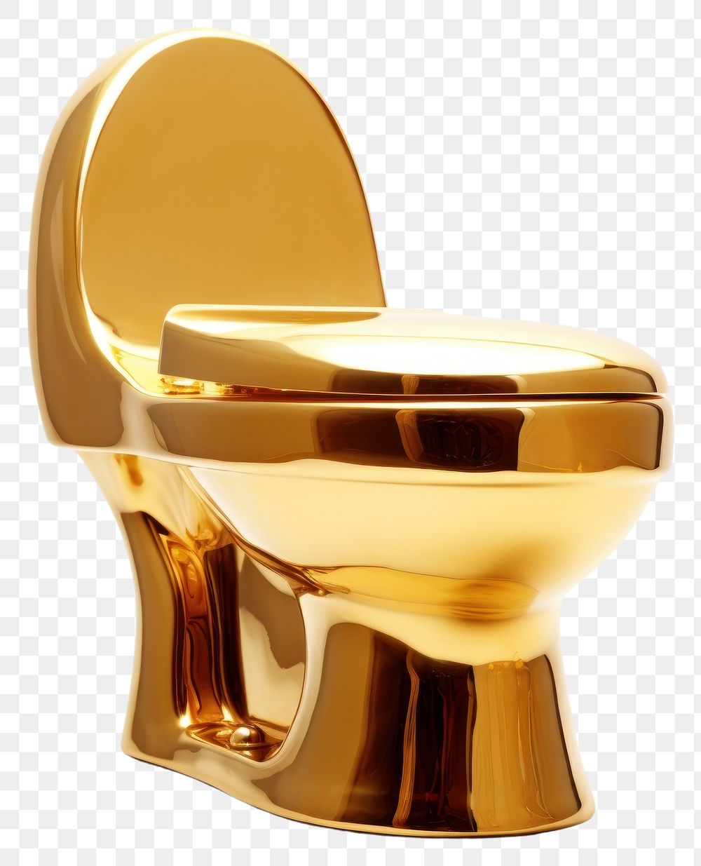 PNG Golden open toilet bathroom gold hygiene. 