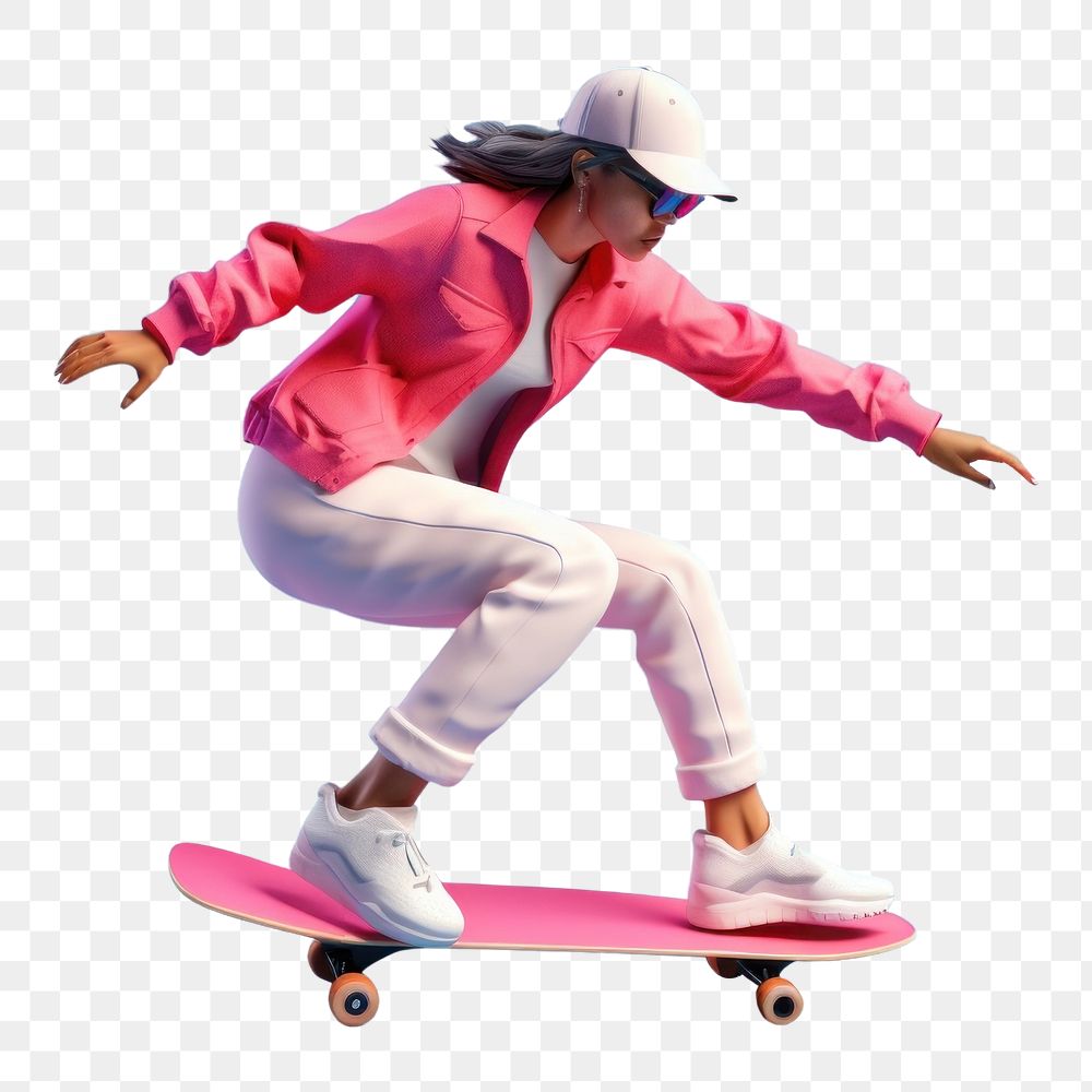 PNG Skateboard skateboarding snowboarding exhilaration. AI generated Image by rawpixel.