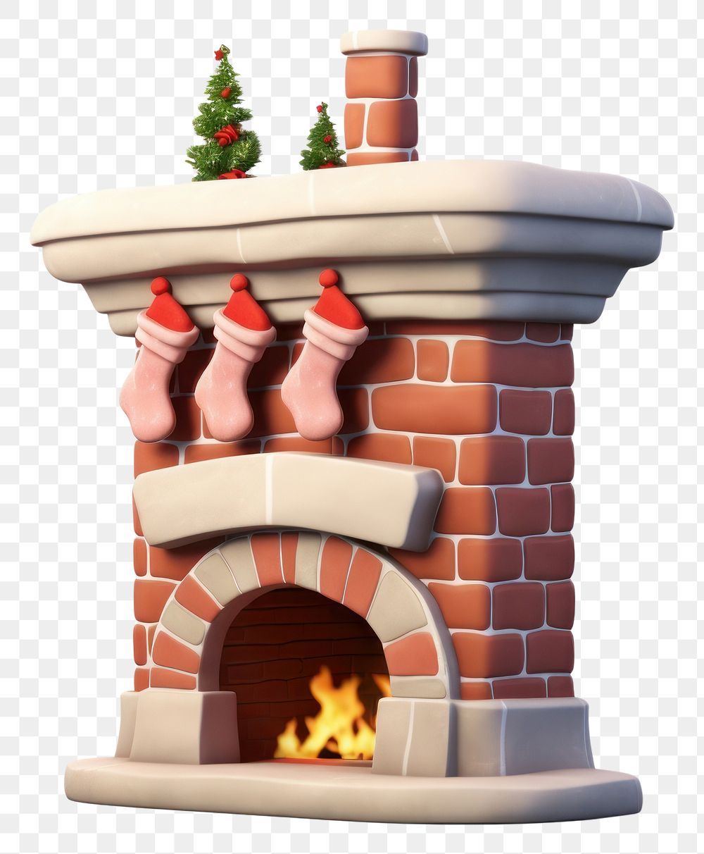 PNG Christmas chimney fireplace christmas hearth. AI generated Image by rawpixel.