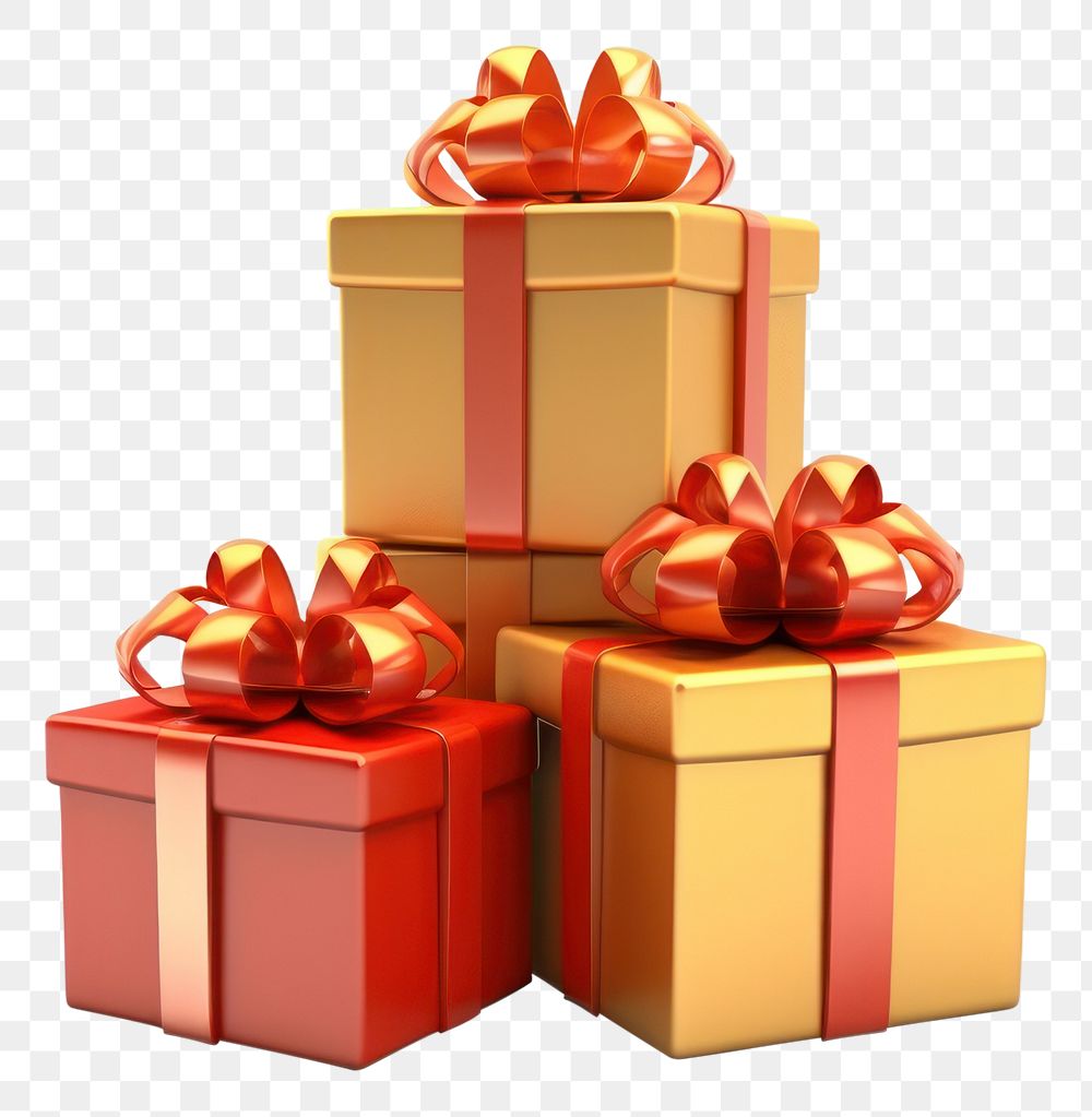 PNG Christmas gifts box white background celebration. AI generated Image by rawpixel.