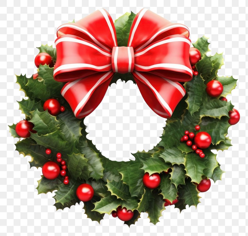 PNG Christmas wreath white background illuminated celebration. AI generated Image by rawpixel.