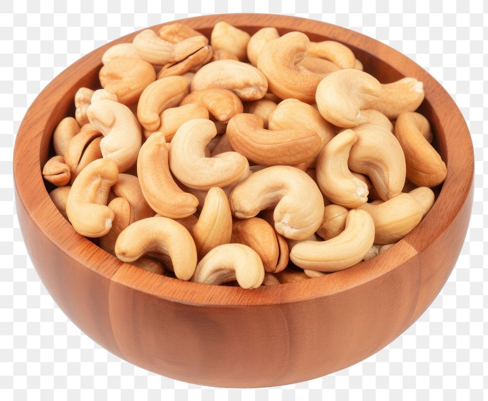 PNG Cashew bowl food nut. AI generated Image by rawpixel.