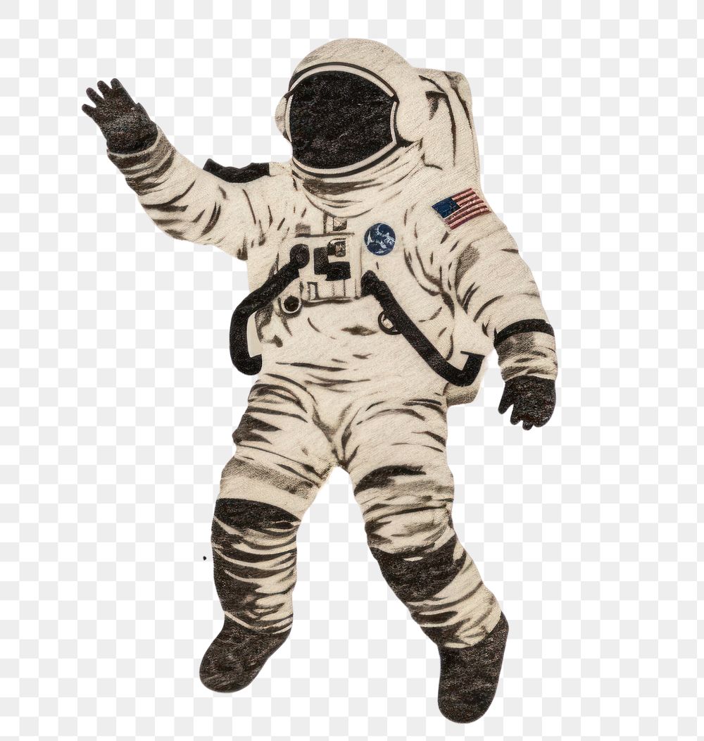 PNG Astronaut space white background astronomy. AI generated Image by rawpixel.