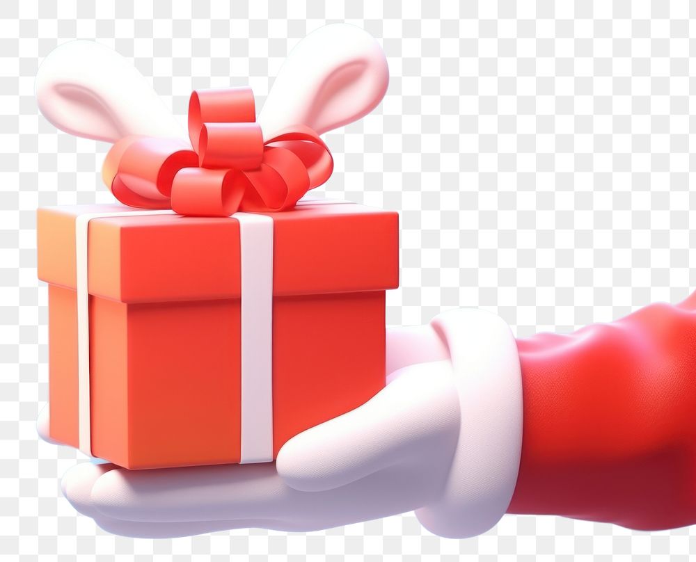 PNG Gift christmas cartoon box. AI generated Image by rawpixel.