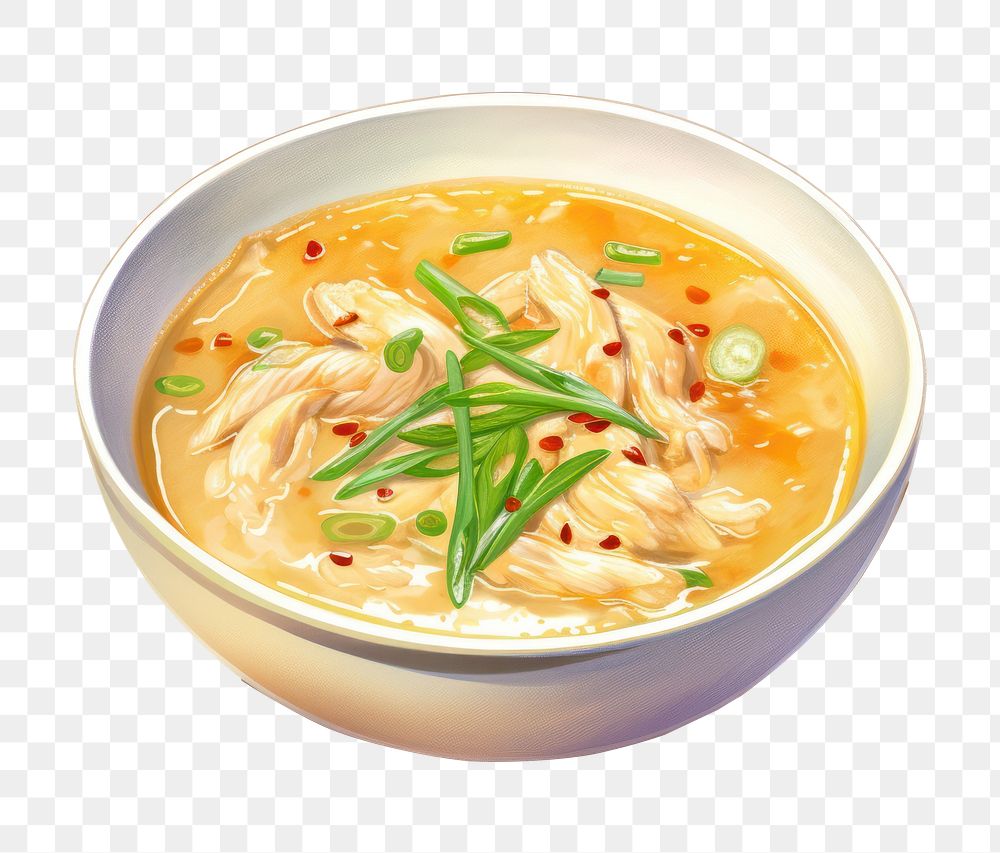 PNG Chicken ginseng soup food meal dish. AI generated Image by rawpixel.