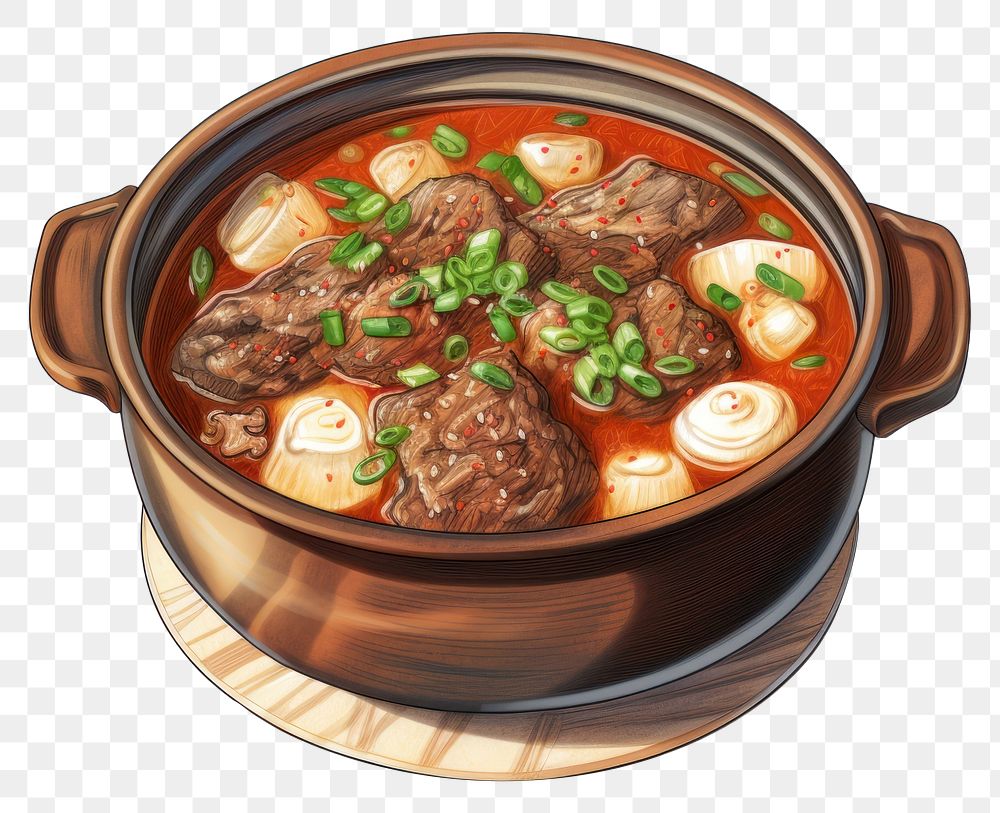 PNG Ox Bone Soup food stew soup. AI generated Image by rawpixel.