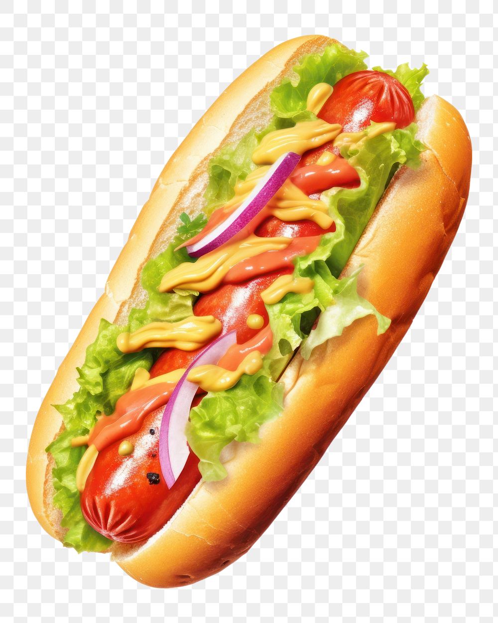 PNG Hot dog american food white background vegetable. 