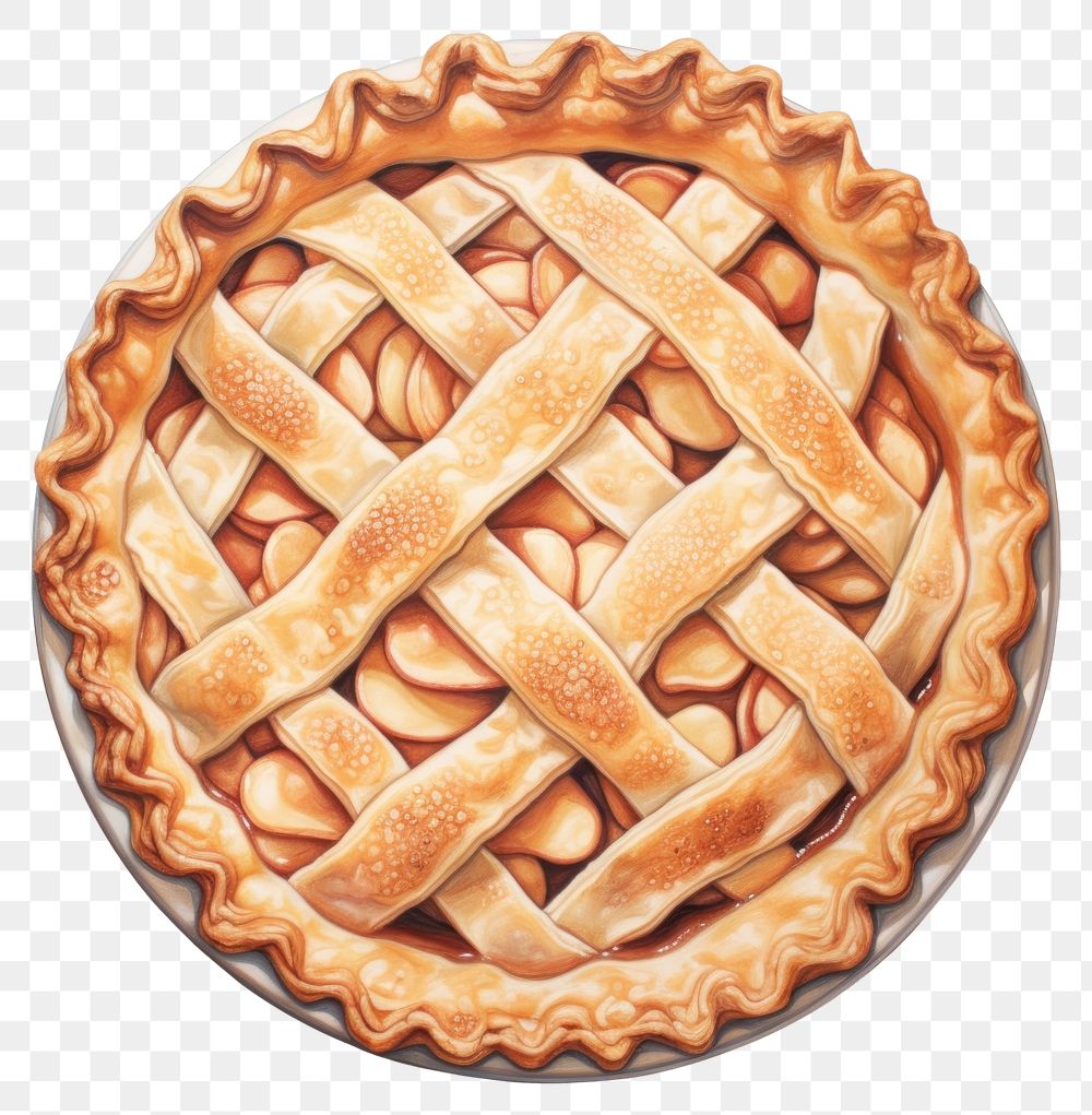 PNG  Apple Pie pie dessert food. AI generated Image by rawpixel.