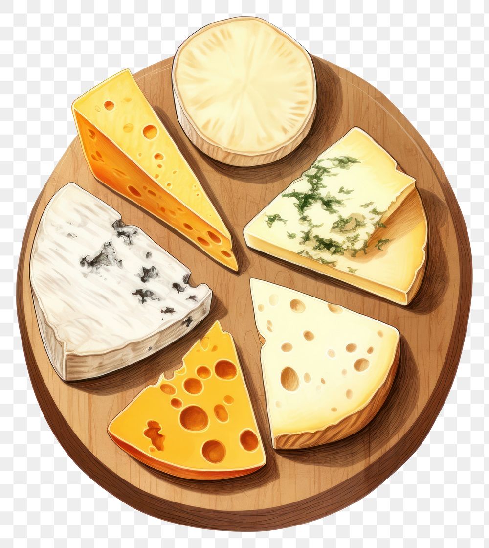 PNG  Cheese food white background breakfast. AI generated Image by rawpixel.