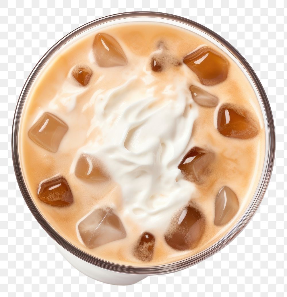 PNG Iced coffee cup dessert drink. AI generated Image by rawpixel.