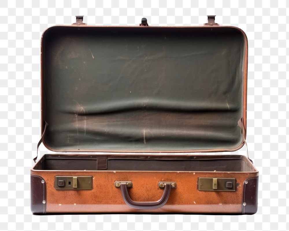 PNG Old suitcase baggage briefcase luggage old.