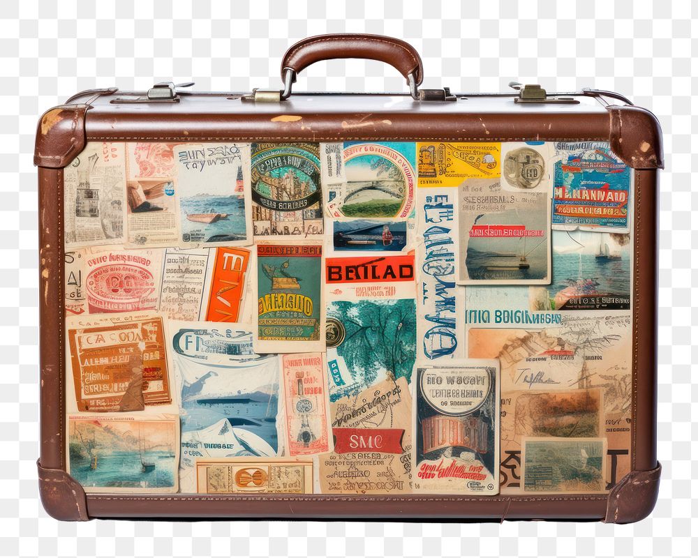 PNG Old suitcase baggage luggage travel old