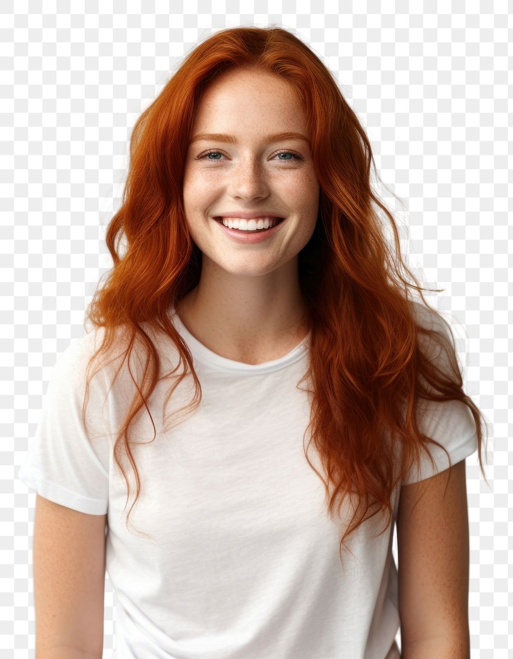 PNG Portrait freckle smiling adult. AI generated Image by rawpixel.