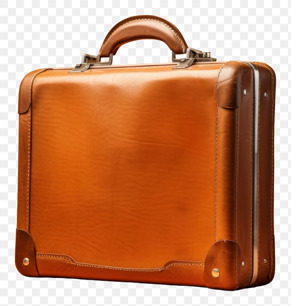 PNG Leather luggage briefcase handbag accessories. 