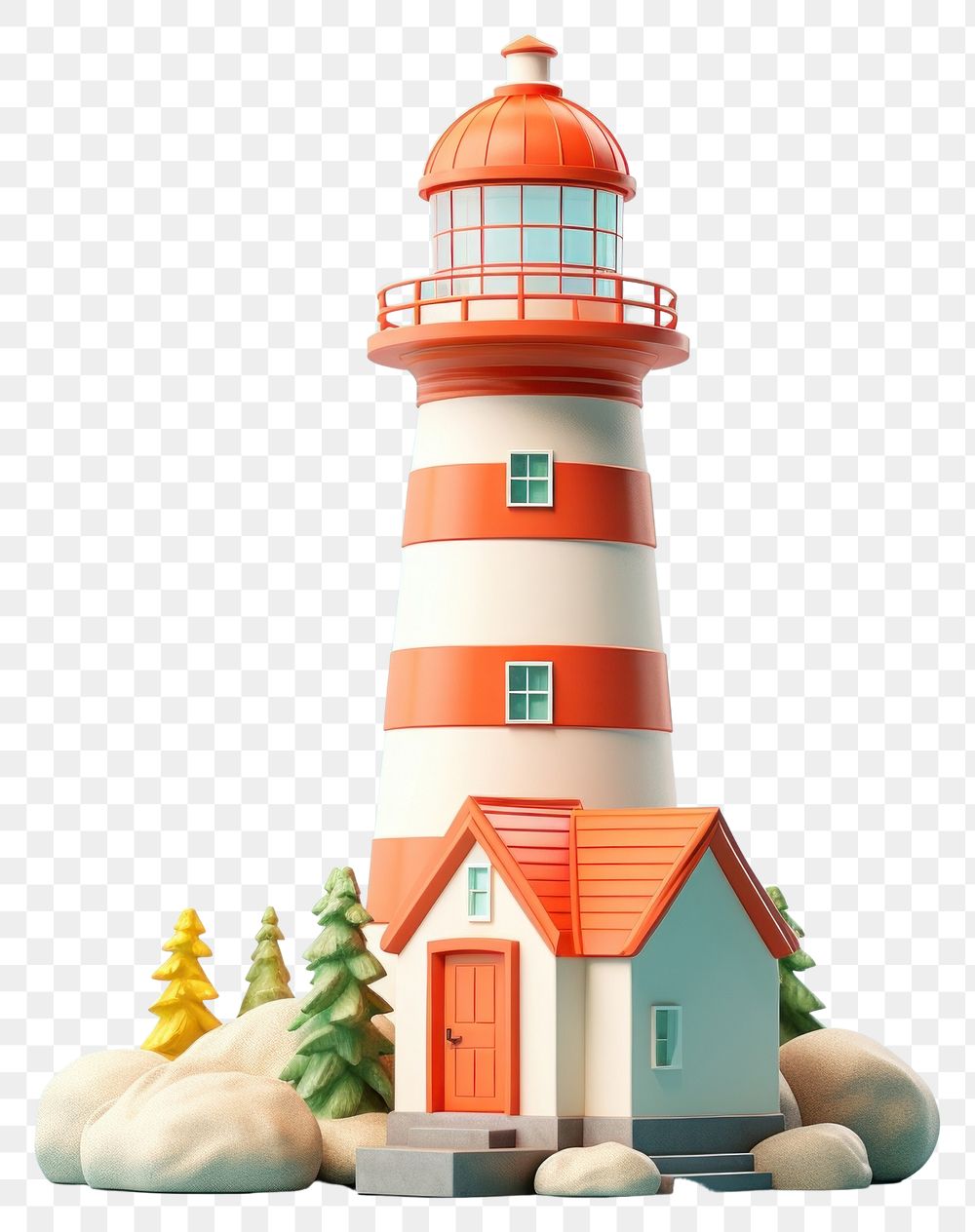 PNG  Lighthouse lighthouse architecture building. AI generated Image by rawpixel.