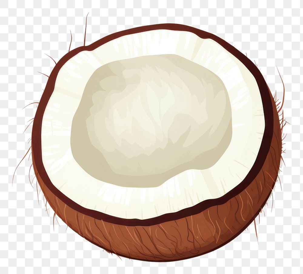 PNG Coconut produce brown fruit. AI generated Image by rawpixel.