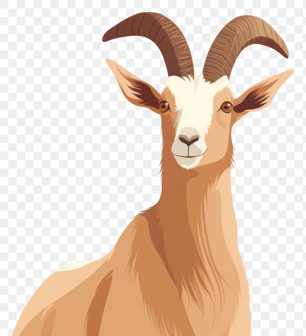 PNG Goat animal mammal livestock. AI generated Image by rawpixel.