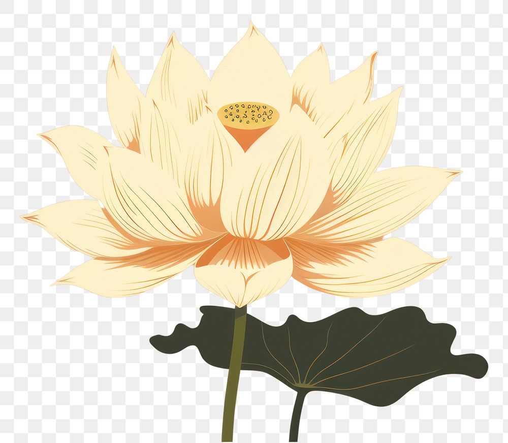 PNG Lotus flower plant leaf. 