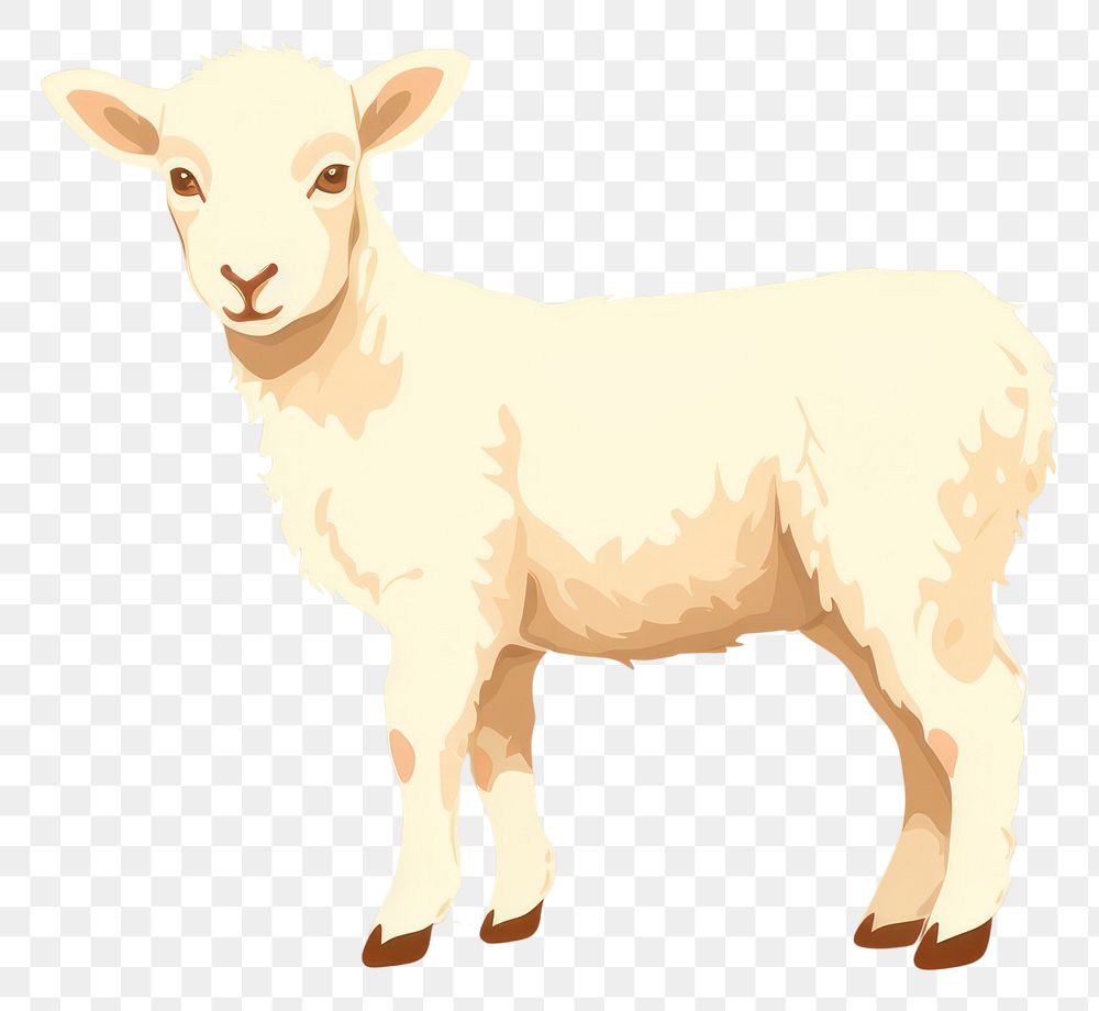 PNG Lamb livestock animal mammal. AI generated Image by rawpixel.