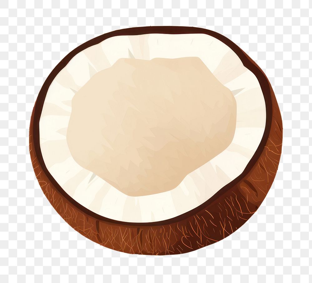 PNG Whole coconut eggshell produce circle. AI generated Image by rawpixel.