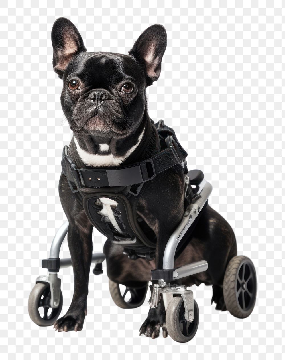PNG Handicaped dog bulldog mammal animal. AI generated Image by rawpixel.