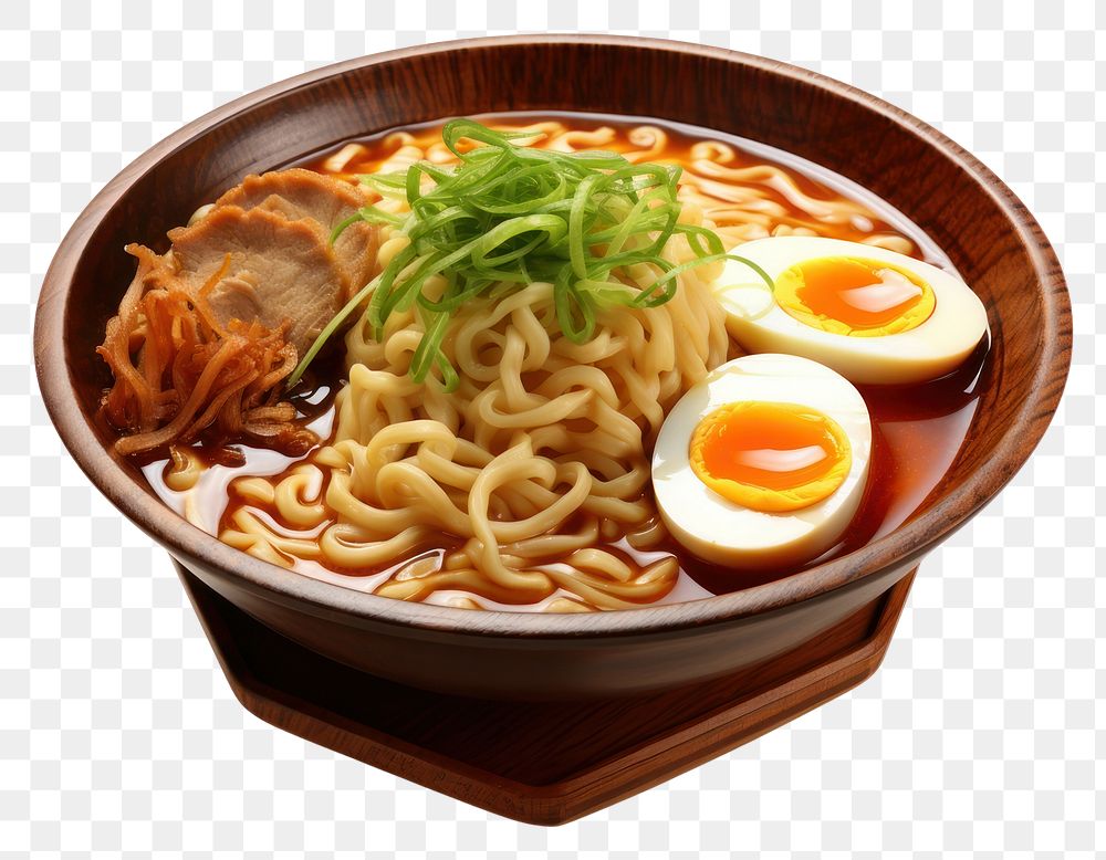 PNG  Japanese cuisine ramen food soup meal. AI generated Image by rawpixel.